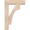 Ekena Millwork Westlake Block Smooth Bracket w/ Offset Brace, Douglas Fir, 5 1/2"W x 18"D x 26"H BKT0604X18X26WTL05SDF - alternate 3